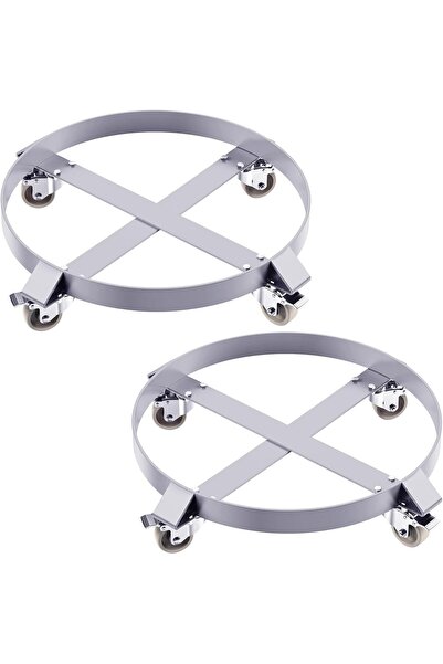 Garvee 55 Gallon Drum Dolly with 4 Swivel Casters, Heavy Duty Steel Frame, 10...