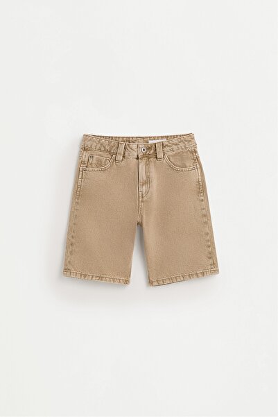 LEFTIES Relaxed fit denim bermuda şort