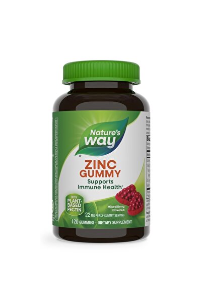 Secom Jeleuri cu zinc cu aroma de fructe de padure Zinc Gummy, 22 mg, 120 jel...