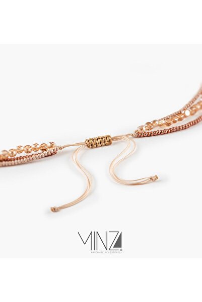 MINZA Helena Women's Necklace, 18K Gold, Beaded Pendant Necklace, with Czech Beads, Crystal & Pearl, Handmade Adjustable Jewelry
