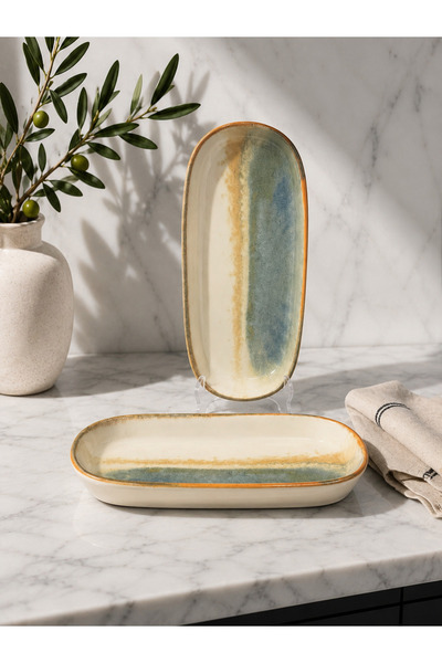 Bonna 2'li Fium Hygge 14cm Oval Servis sos/meze/kahvaltı/reçel/aperatif