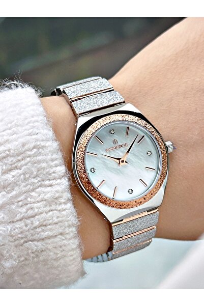Essence Special Design Steel Cord Silver-Copper Color Women Wrist Watch D1145Mr