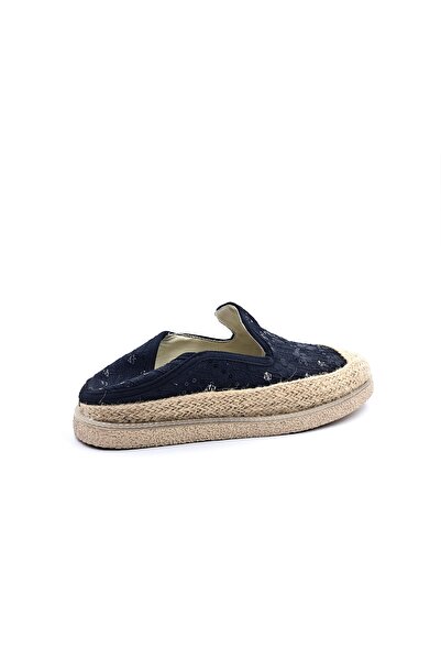 Guja Women's Black Espadrille Shoes with Sequin and Glitter Detail