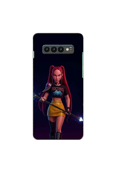 OEM Калъф, съвместим със Samsung Galaxy S10 Plus, силиконов гел TPU, с десен ...