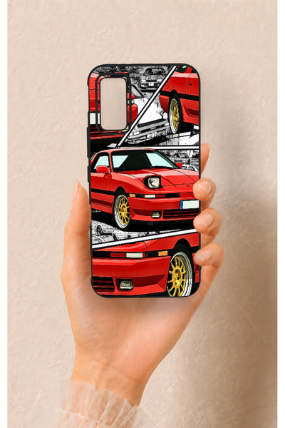 Vip Case İnfinix Gt 30 Pro Uyumlu Kırmızı Supra Desenli Silikon Kılıf