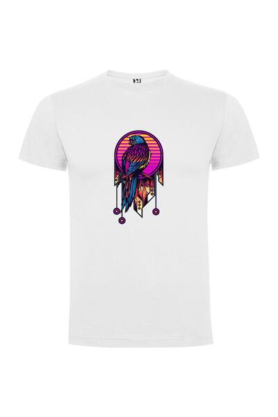 iLovePrints Cyber Synth Bird Art Tshirt