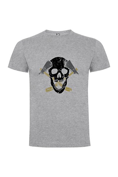 iLovePrints Axe-Skull Pirates Tshirt