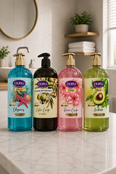 Duru Organic Olive Oil Liquid Soap 750 ml X 4 Pieces
