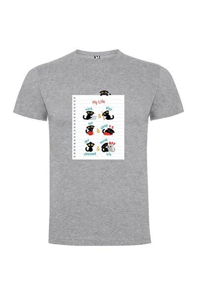 iLovePrints Feline Street Stickers Tshirt