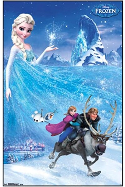 ESSESORIES Disney Frozen Adventure One Sheet Poster Wall Art Room Decor Self ...