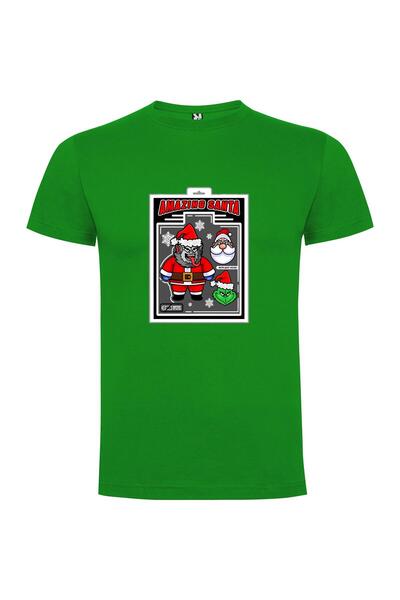 iLovePrints Santa's Insane Grin Tshirt