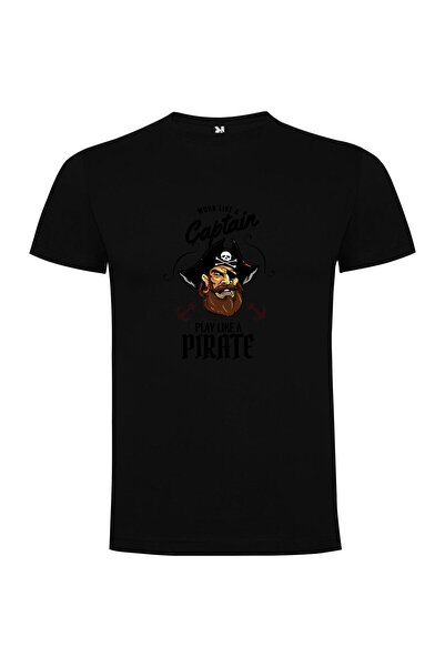 iLovePrints Pirate Captain's Motto Tshirt