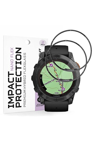 Techsuit Νάνο Φλεξ (σετ 2 τεμαχίων) - Garmin Fenix 7X Pro Solar - Μαύρο