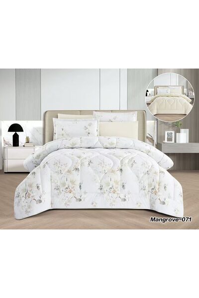 Asia Double Summer Quilt Tufted 6 Pieces |   Two Sides |   Soft Touch and Ref...