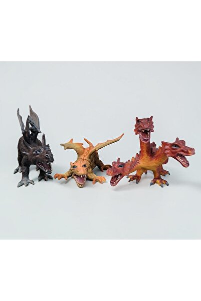 Simba Lava Dragon,Lernaean Hydra Ve Dragon 3'Lü Set Ejderha Oyuncak 16-20 cm