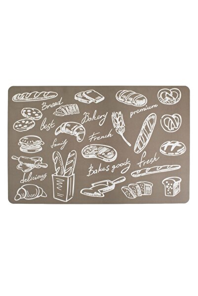Z Store Suport de masă din plastic, taupe, model  "Bread ", 43.5x28.5cm