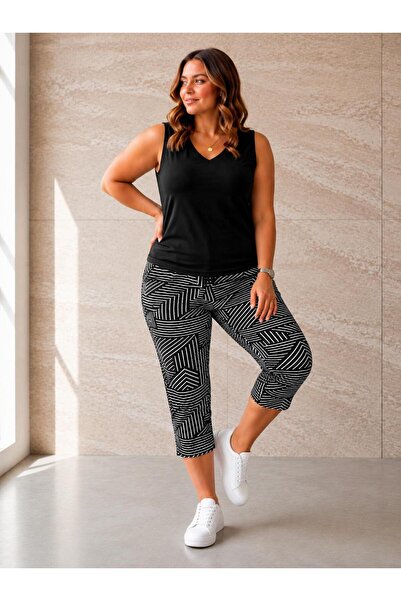Vinola Large size viscose combed fabric comfortable cut capri set