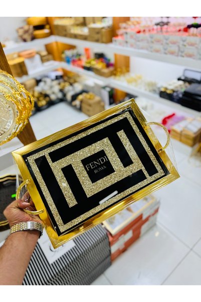 EVRA Efendi Roma Simli Lüx Çay Tepsisi