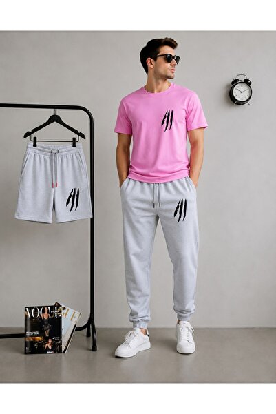 orwen life est. 2022 Unisex 3-Piece Combination Set Oversize T-Shirt + Sweatp...