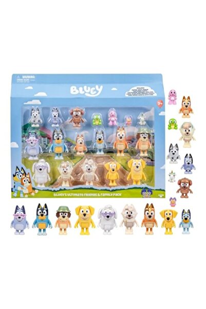 bluey Ultimate Aile ve Arkadaş Figür Set 18'li 19116