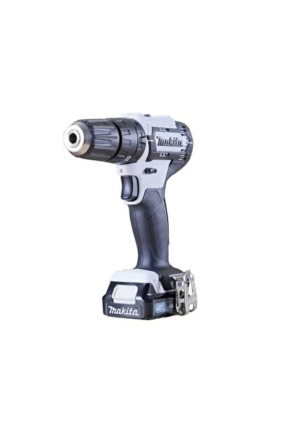 Makita HP333DSAW Бормашина-винтоверт, 12V, 2Ah, 1700 оборота в минута, Бял