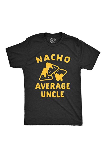 LİNA06 Average T-Shir Black wih Bold Yellow Nacho Graphic Sof Breahable Coon ...