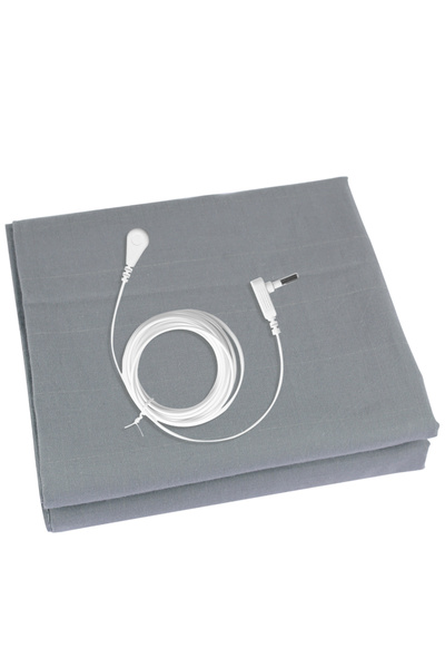 Choice9 68x132CM USA Plug Grey Grounding Mat Grounding Bed Sheet with 5% Silv...