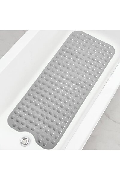 Choice 40x100cm Solid Gray Bathtub Mats for Shower Tub, Extra Long Non-Slip 4...