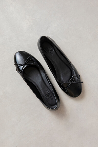 wolk shoes Lily ženske balerine od kože sa detaljima u obliku mašne