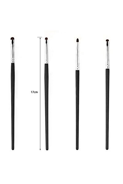 choice2 4Pcs Set Small Angle Precise Detail Eyeshadow Brush Soft Horse Hair E...