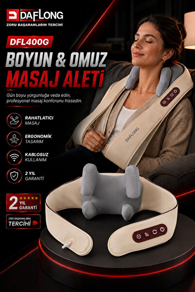 DAFLONG Şarjlı Ovmalı Isıtmalı Masaj Aleti Insan Eli Yoğurma Hissi DFL-400G