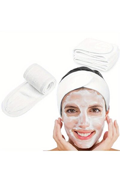 Choice A0180-1PC-White عصابة رأس نسائية عريضة قابلة للتعديل - إكسسوار تجميلي ...