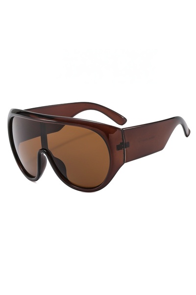 choice2 As the picture Tea New Fashonable Oversized One-piece Luxury Sunglass...