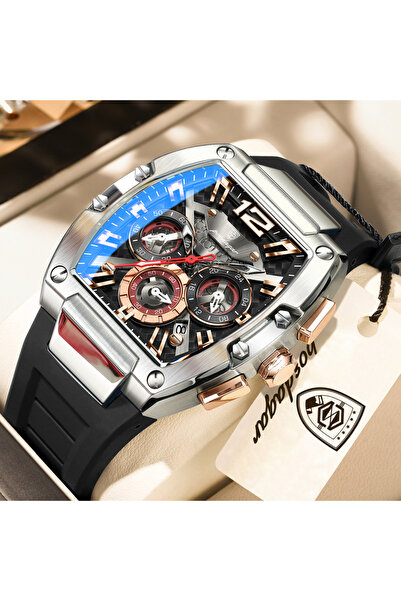 Choice4 9051 Silver Black Fashion Men's Watches Luminous Waterproof Date Spor...