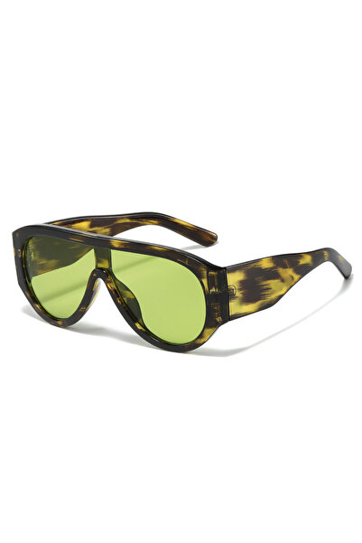 Choice Printed Green 2025 Brand Pilot Sunglasses Women Bold Frame Design Ins ...