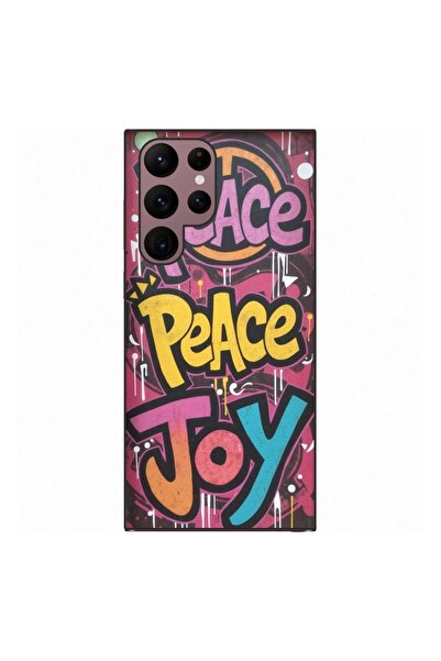 OEM Husa compatibila cu Samsung Galaxy S22 Ultra Silicon Gel Tpu Model Peace ...
