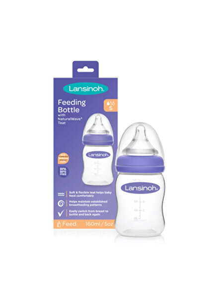 Lansinoh Biberon Wave cu flux lent, 160 ml