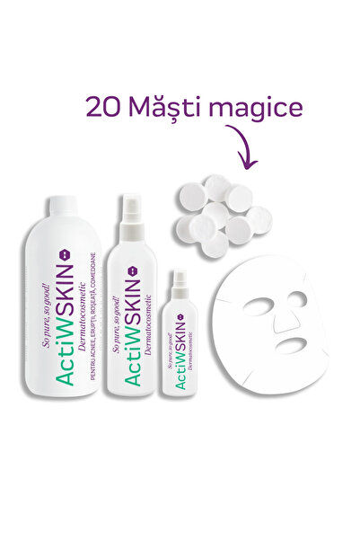 ActiW SKIN - PENTRU ACNEE - Pachet mare (21-25 zile)