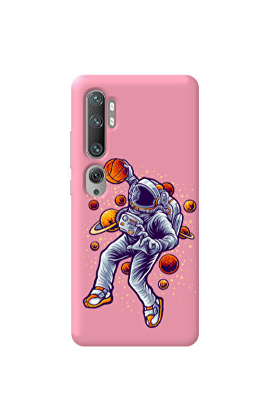 Other Xiaomi Mi Note 10 Space Basketball Pink Colored Silicone TPU Θήκη