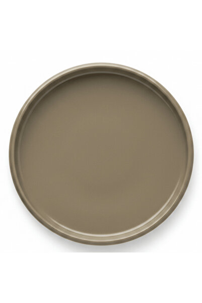 AKDC Luhpar Round Ceramic Salad Plate 22.1 cm | Taupe, Off White, Brown