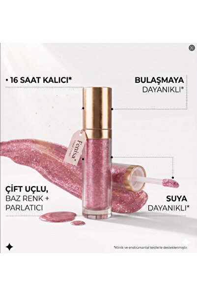 FENİSA Ruj - Unlimited Beauty - FL005 Starlight Rose - Uzun Süre Kalıcı Parla...