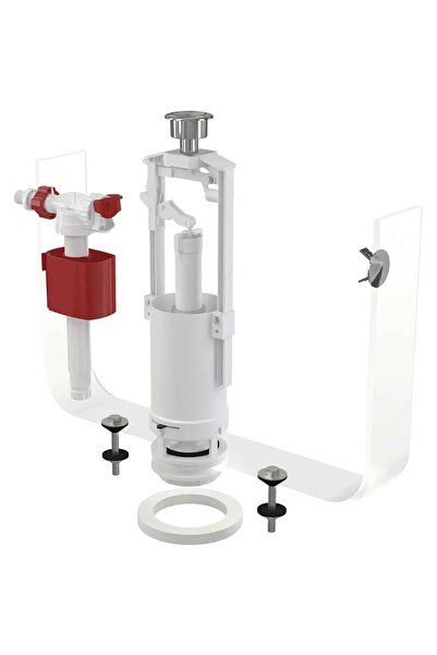 ALCA Mecanism cromat pentru WC cu acționare simplă + flotor 3/8”