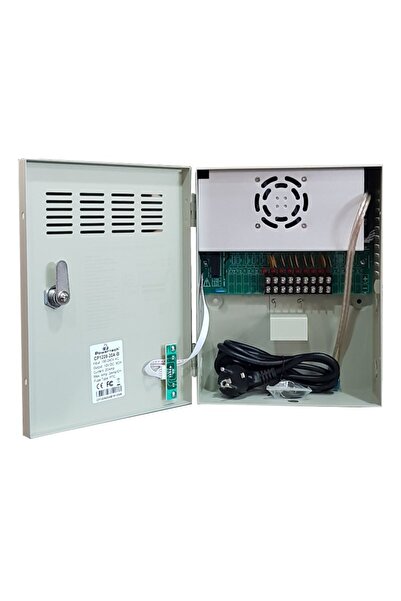 POWERTECH τροφοδοτικό CP1209-20A-B για CCTV-Alarm, DC12V 20A, 9 κανάλια