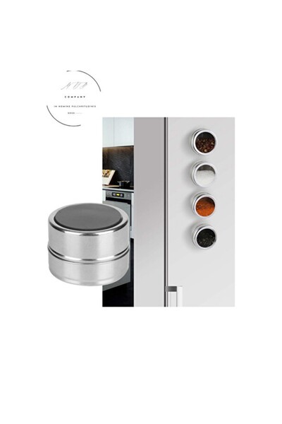 Empressco 2 li Mıknatıslı Kaliteli Çelik Baharatlık Takımı Magnet Baharatlık
