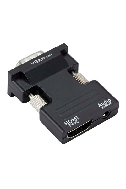 POWERTECH αντάπτορας HDMI σε VGA CAB-H120 με 3.5mm, μαύρος