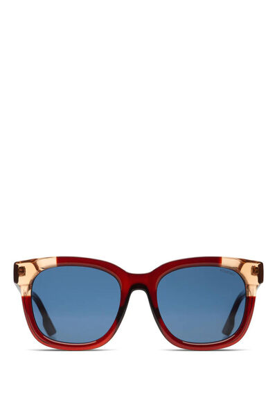 Komono Sienna Burgundy Coral Unisex Sunglasses