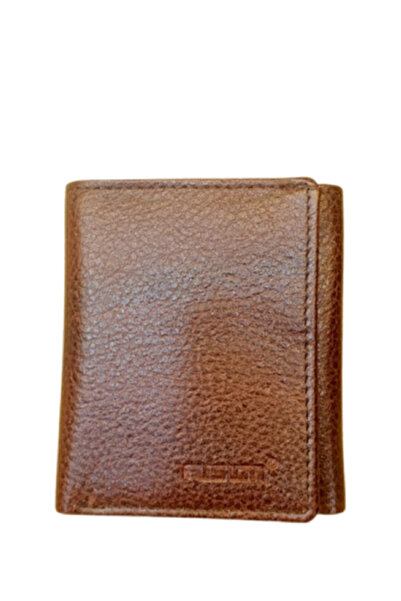 Generic Fusion Genuine Leather Men Wallet Brown