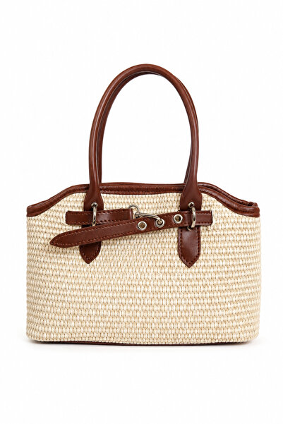 MONAAR Straw Belt Detailed Handbag and Crossbody Bag