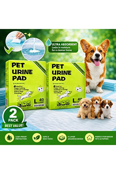 OEM Covorase absorbante caini 60x60 2 pachete, Set 80 bucati de paduri absorb...