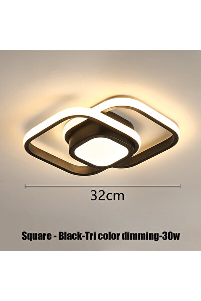 Choice13 AC 90-260V 3-color light I-black-30W Modern LED Aisle Ceiling Lights...